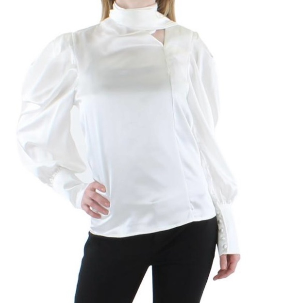 Beulah XS White Puff Sleeve Blouse 🦄